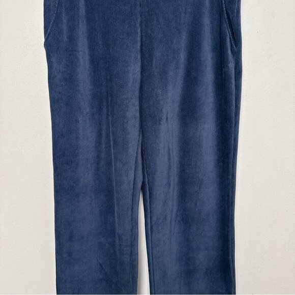 L.L.Bean Womens XL Petite Perfect Fit Knit Cords Straight-Leg Navy Color - Picture 6 of 14